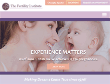 Tablet Screenshot of fertilityinstitute.com